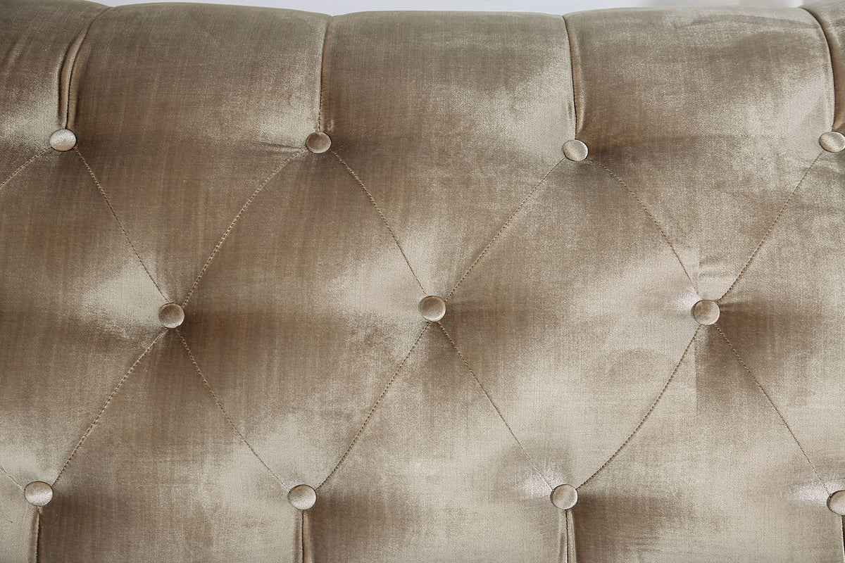 Elicia Champagne/Turquoise Loveseat