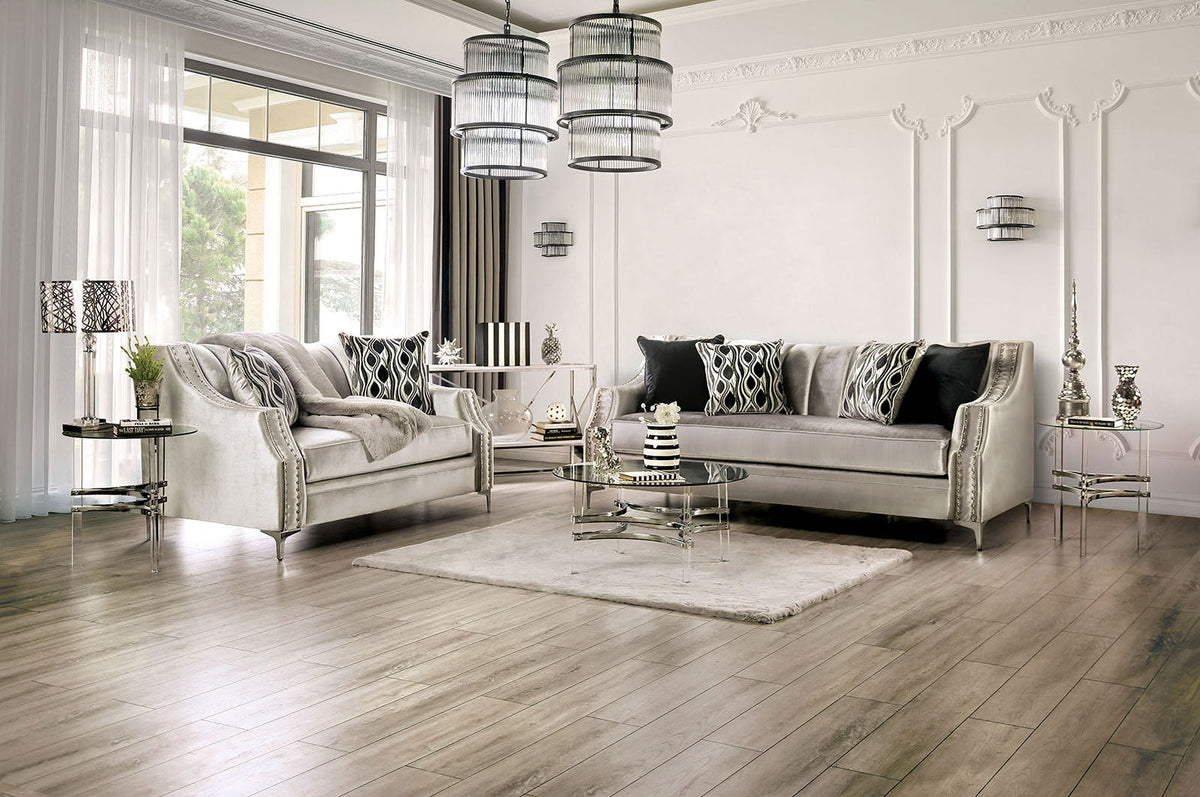 Elicia Silver Loveseat
