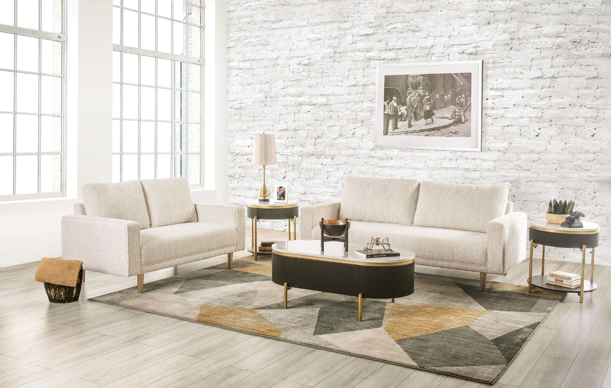 Elverum Off-White Loveseat
