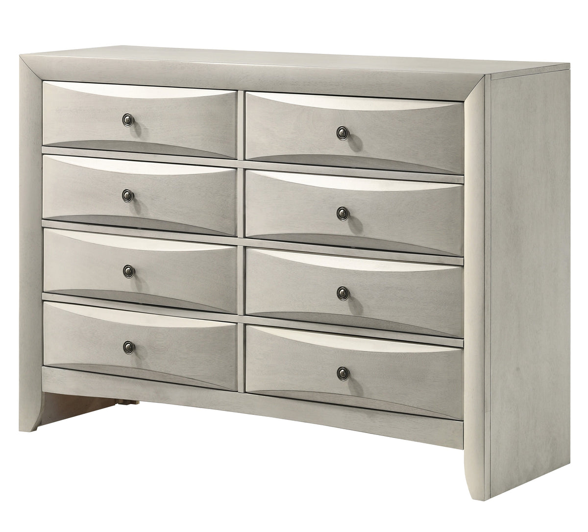 Emily White Storage Platform Bedroom Set
