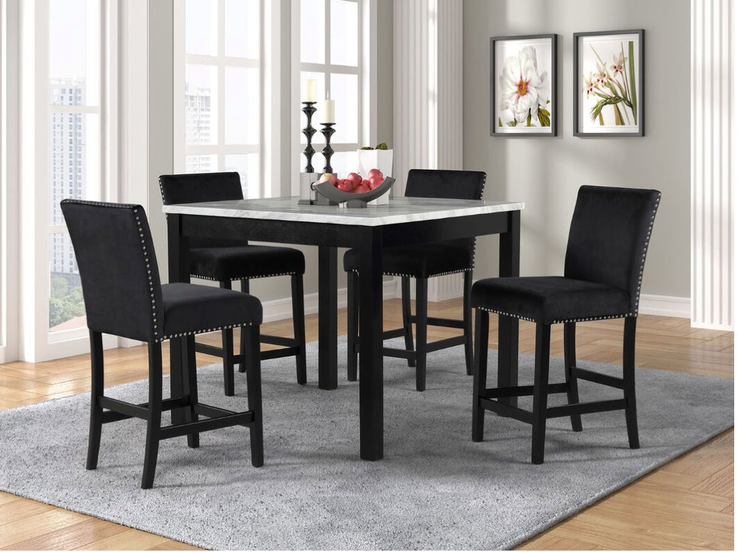 Diamond Sapphire Package Sectional 5PCS Dining set Bed frame FREE Mattress FREE TV