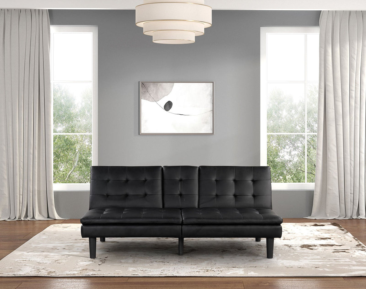 Eidsberg Black Futon Sofa Bed