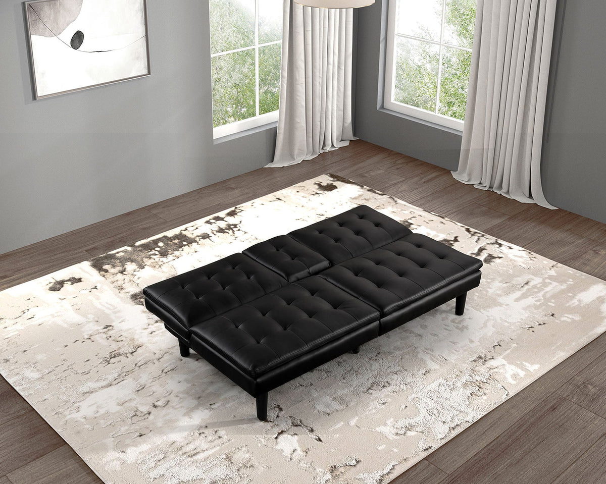 Eidsberg Black Futon Sofa Bed