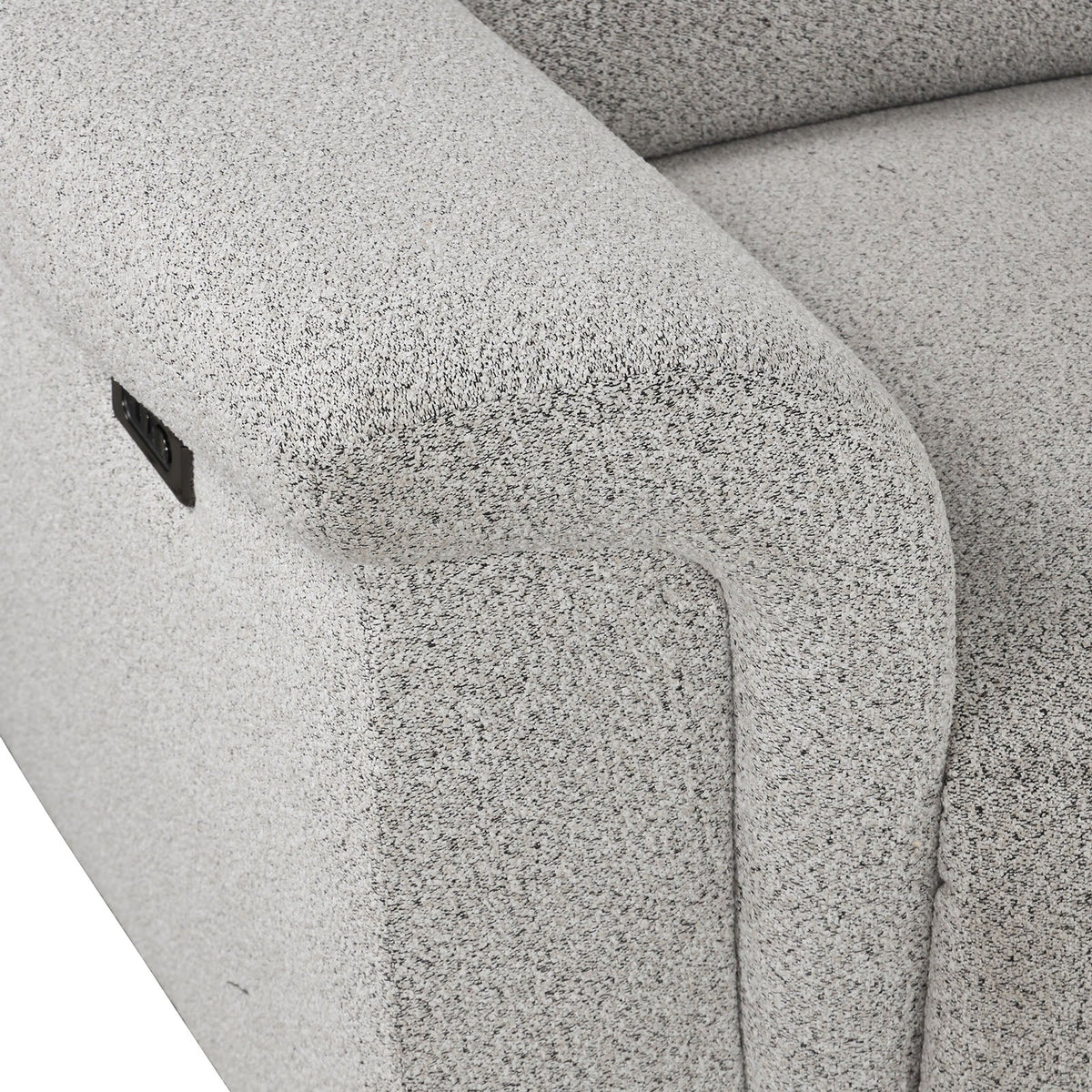 Hieronimus 2-Piece Light Gray Power Sectional