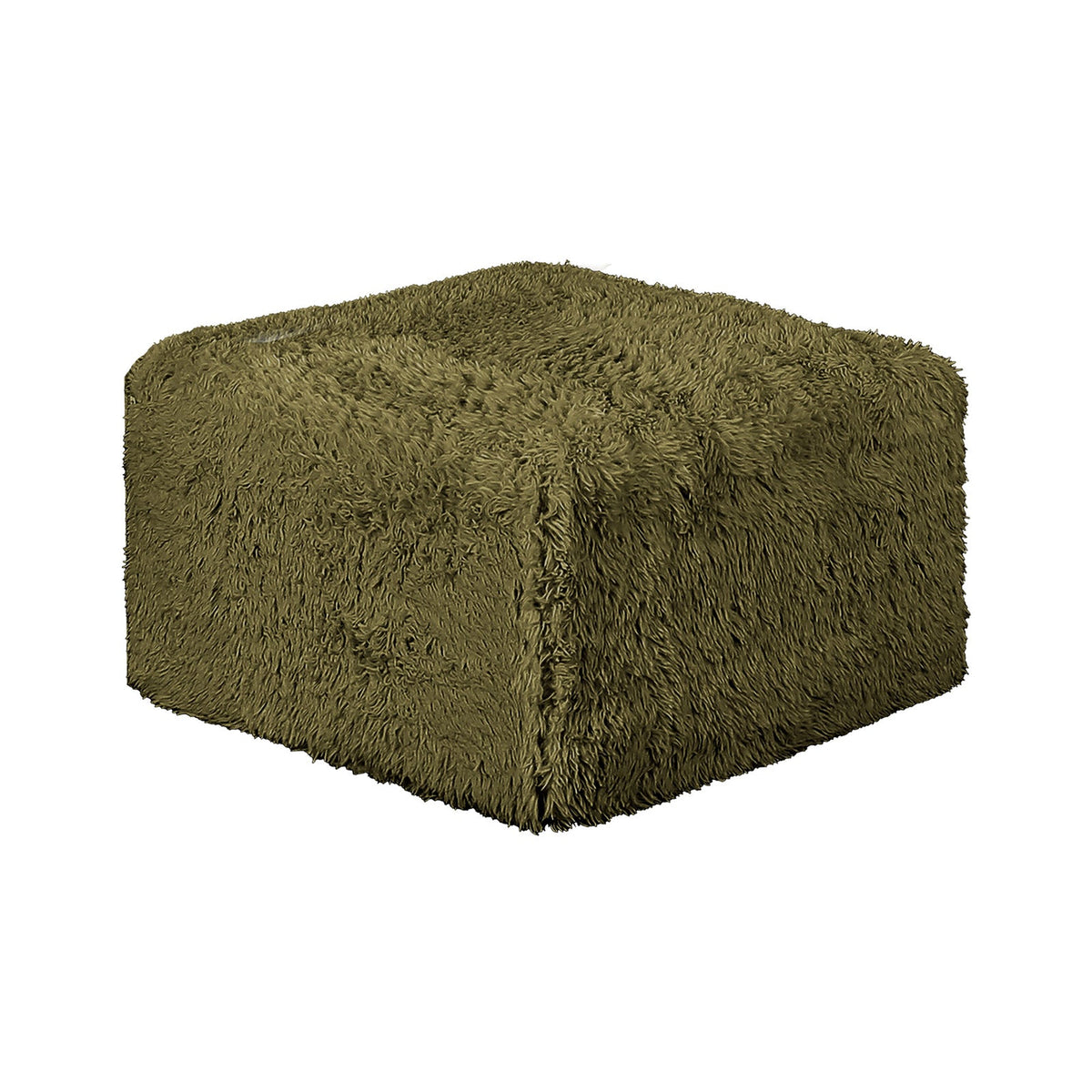 Nappi Olive Green Compressed Foam 7-Piece Sectional with Ottoman