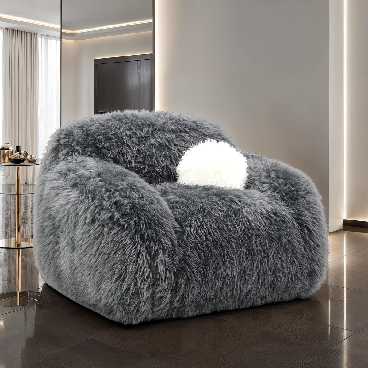 Darwen Dark Gray Swivel Chair