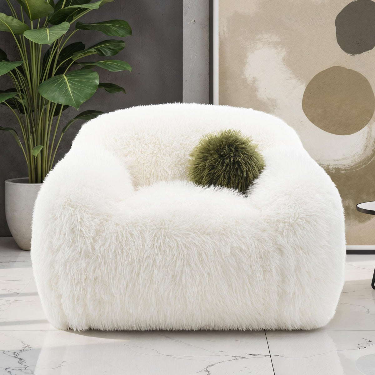 Darwen White Contemporary Living Room Set