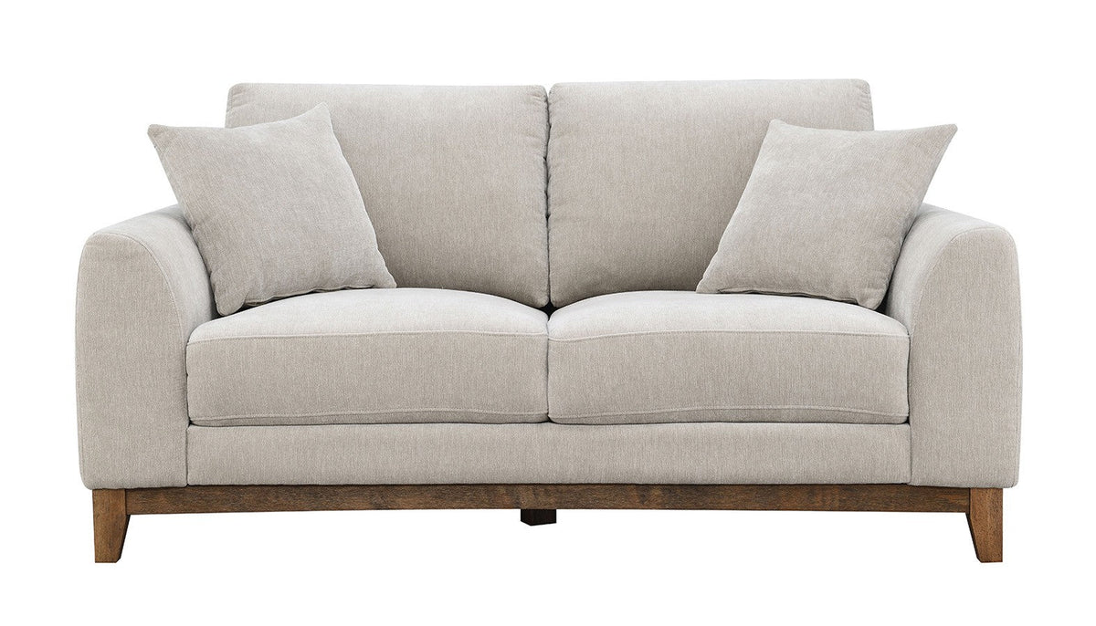 Watton Light Gray Mid-Century Living Room Set