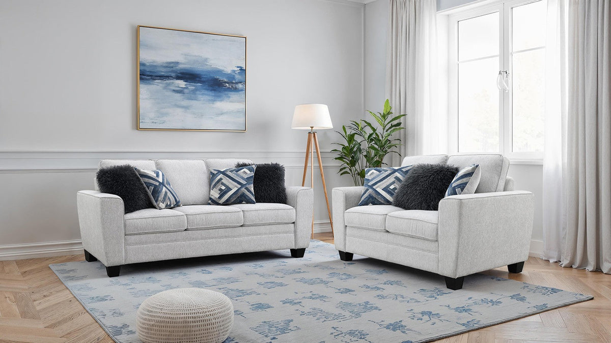 Enea Light Gray Transitional Living Room Set