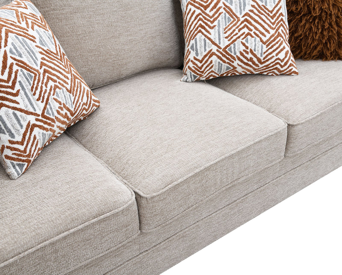 Enea Taupe Transitional Living Room Set