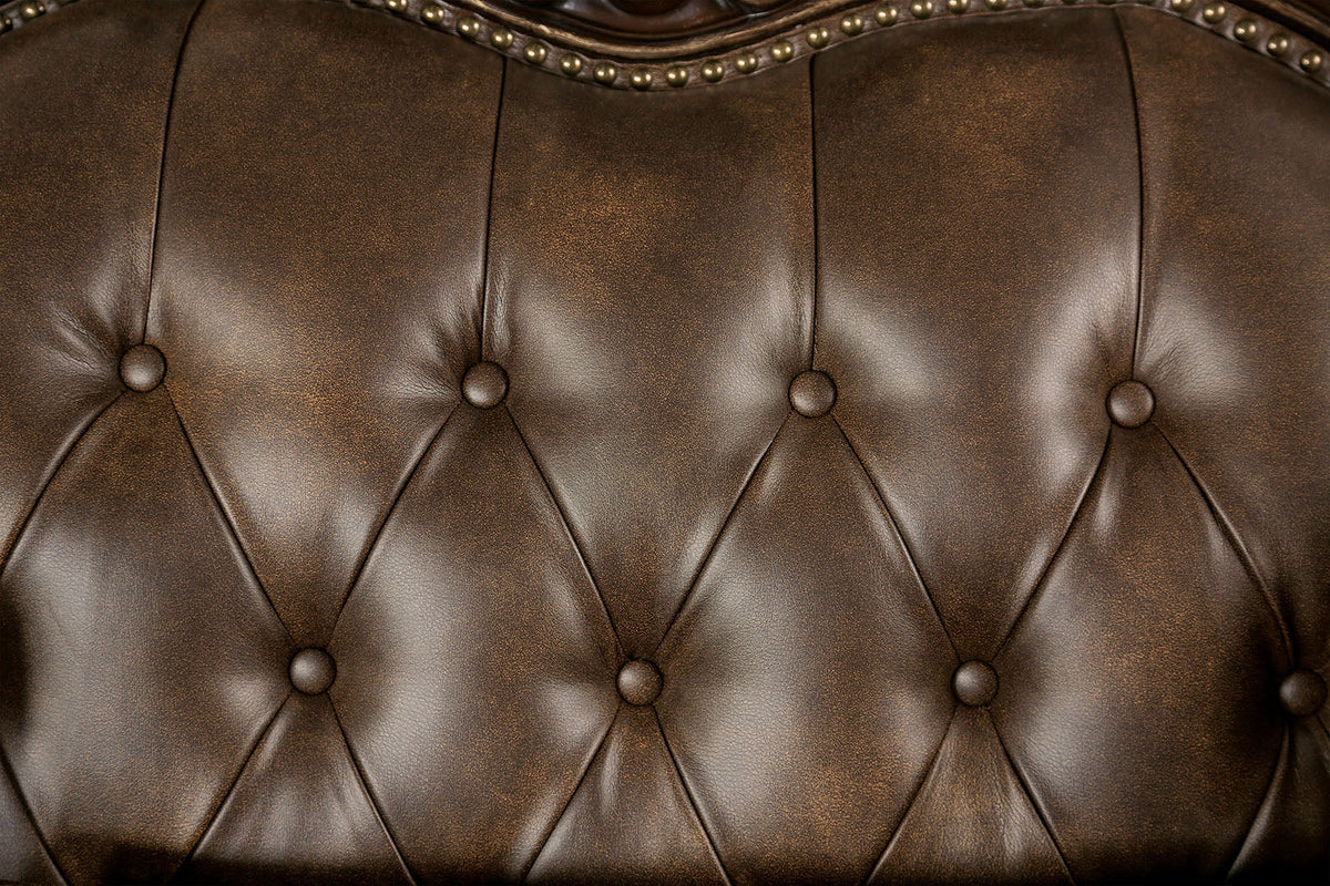 Ensenada Dark Cherry/Brown Sofa