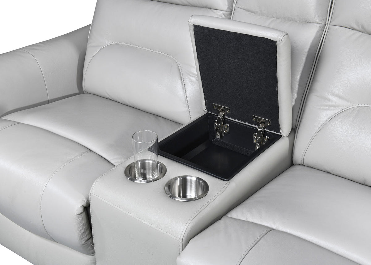 Terentius Taupe Contemporary Power Reclining Living Room Set