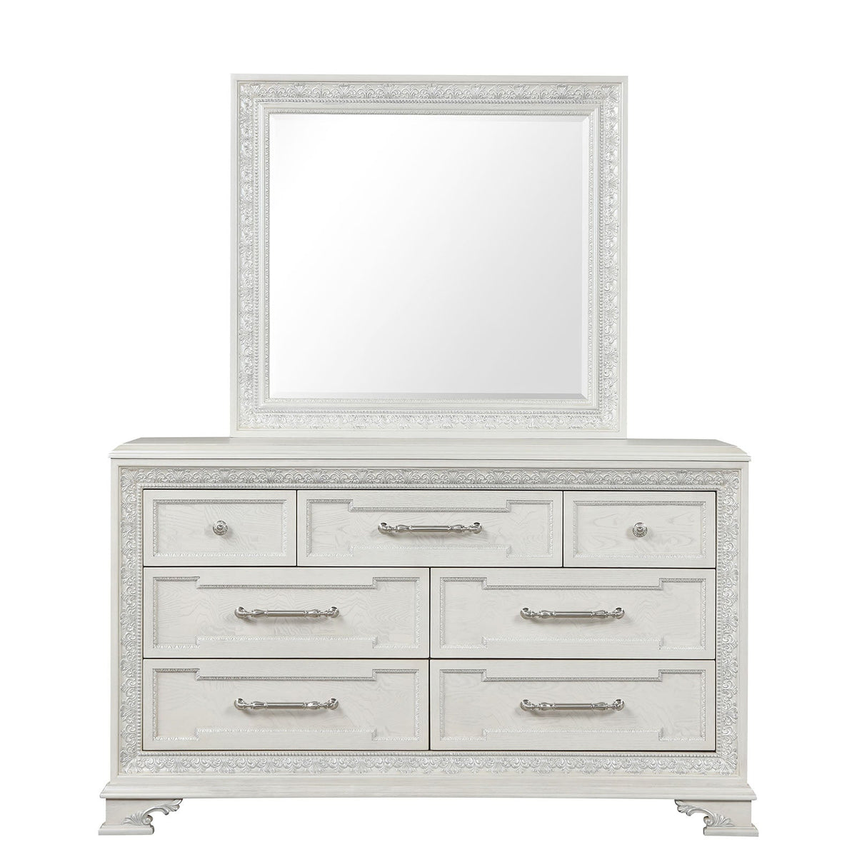 Stella Mia Creamy White Dresser w/Jewelry Box