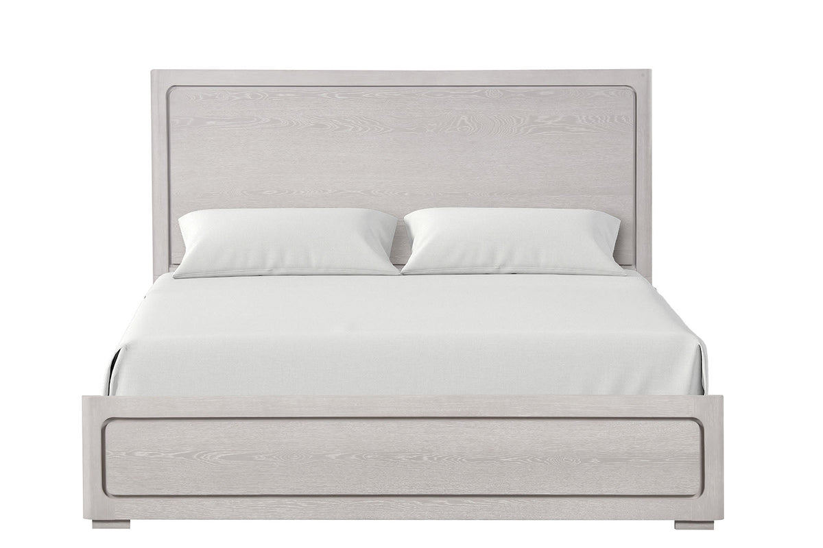 Crowthorne White Oak Queen Panel Bed