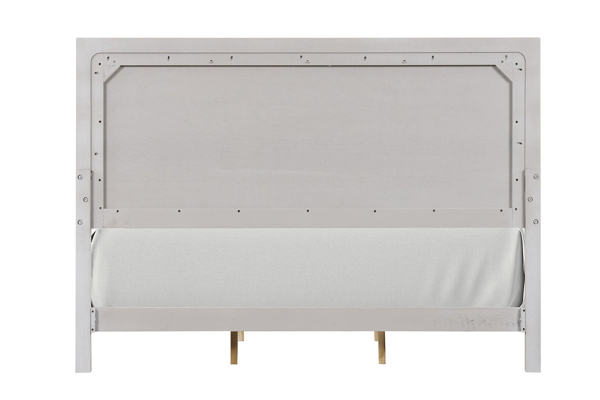 Crowthorne White Oak Queen Panel Bed