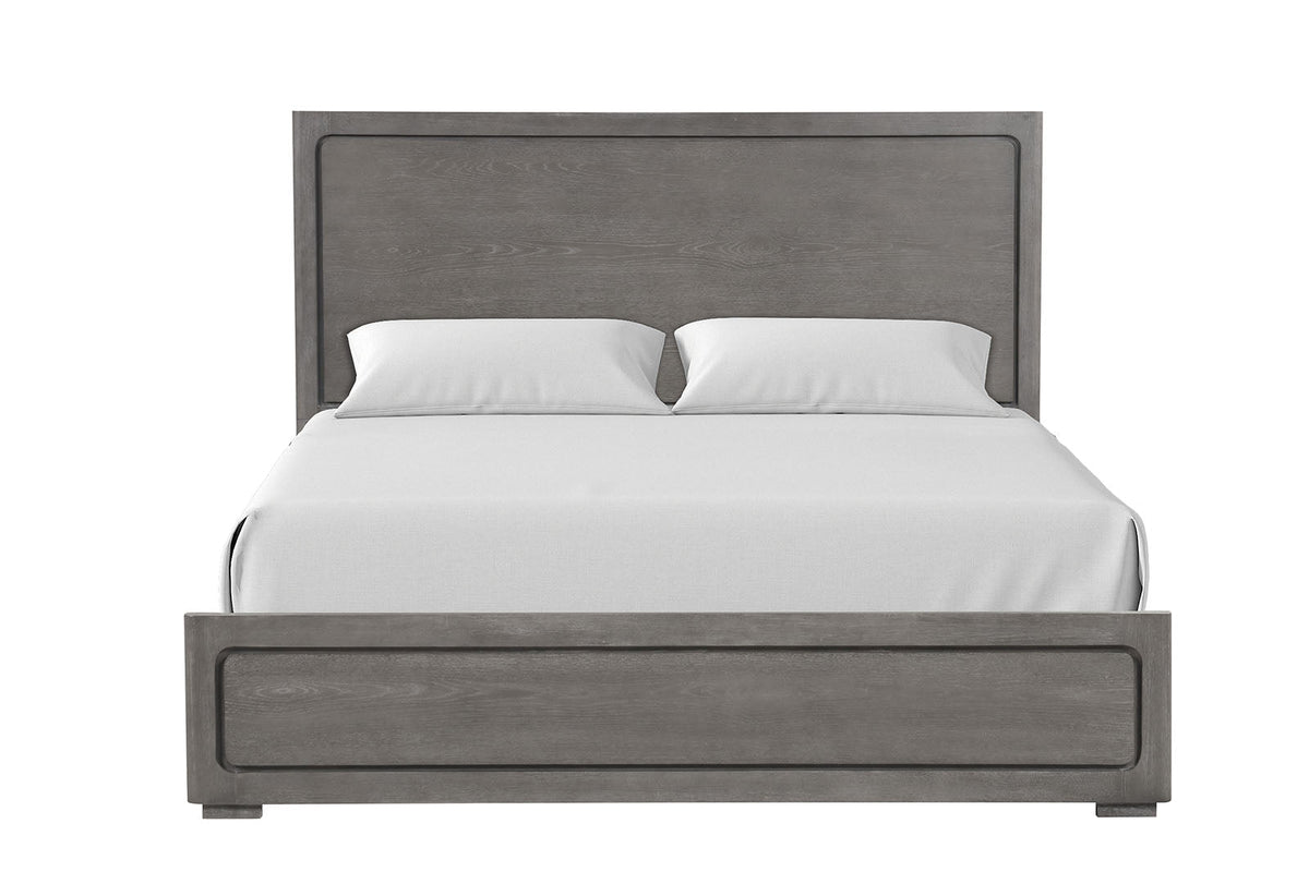 Crowthorne Warm Gray King Panel Bed