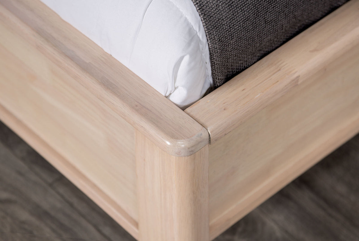 Gervais White Wash Twin Platform Bed