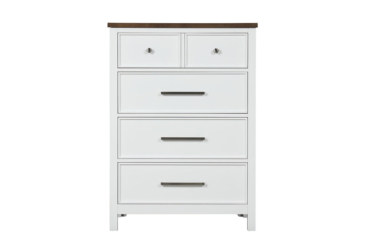 Pinetop White/Dark Brown Chest