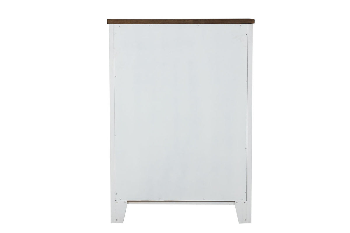 Pinetop White/Dark Brown Chest