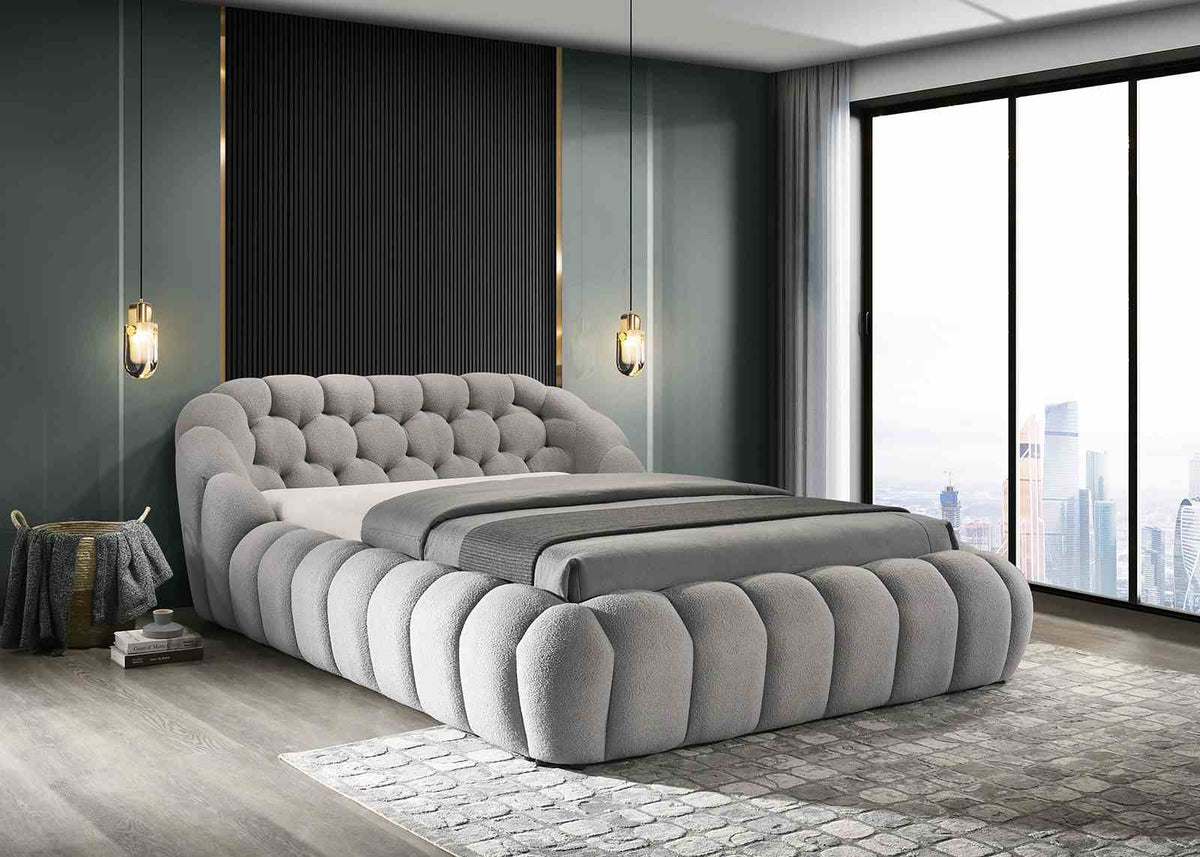 Newquay Gray Queen Bed