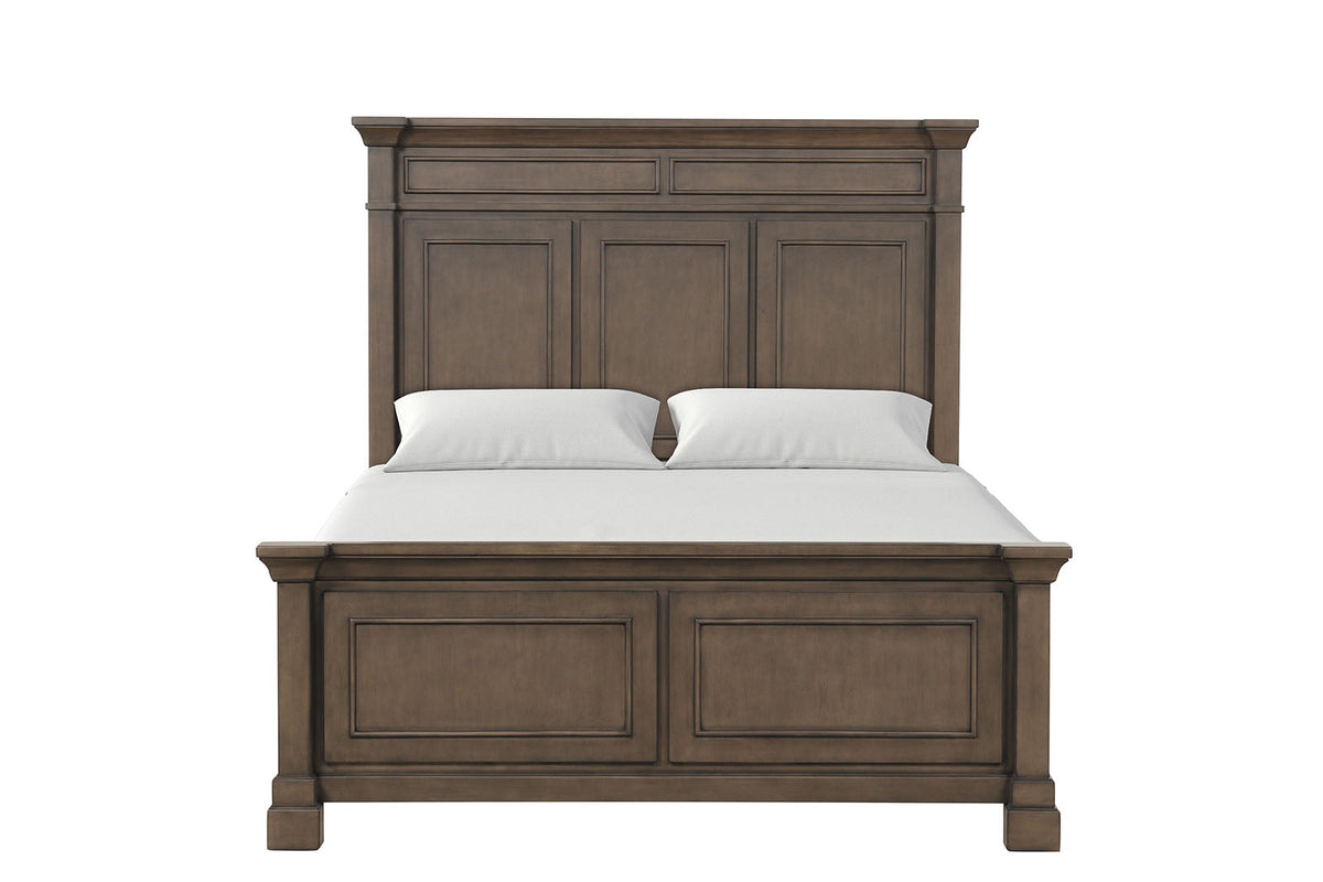Huddersfield Dark Walnut Queen Panel Bed
