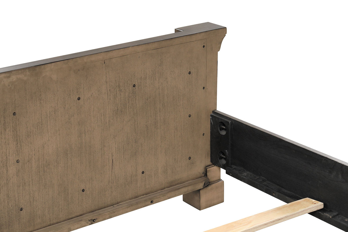 Huddersfield Dark Walnut Queen Panel Bed