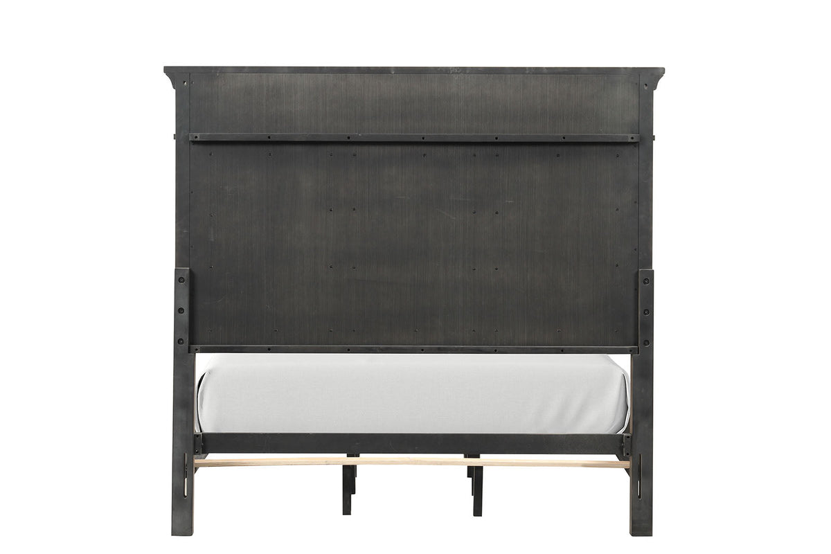 Huddersfield Dark Walnut Queen Panel Bed