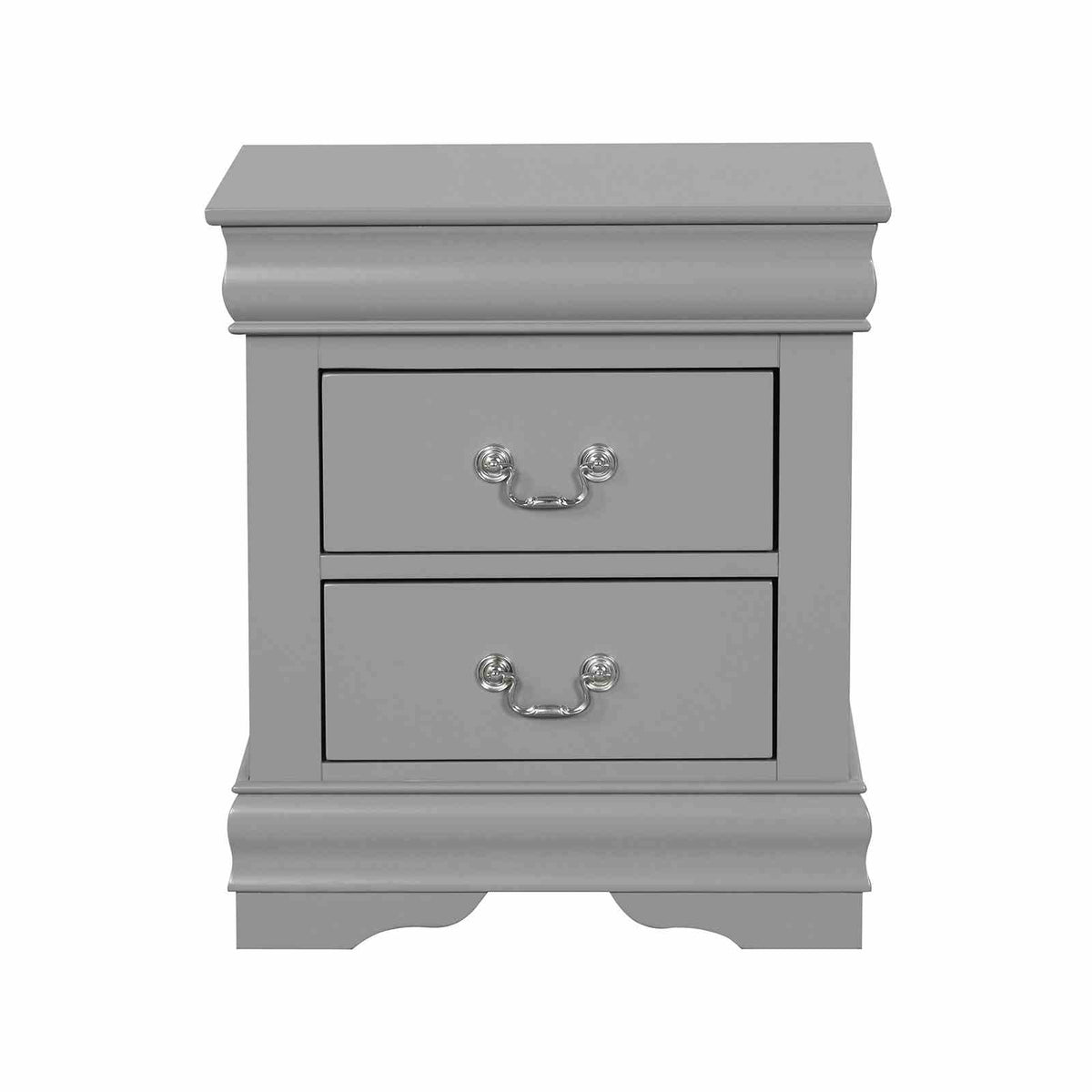 Louis Philippe Gray Night Stand