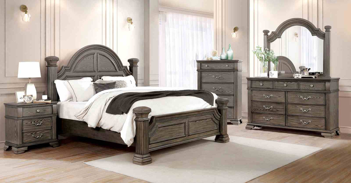 Pamphilos Gray Night Stand