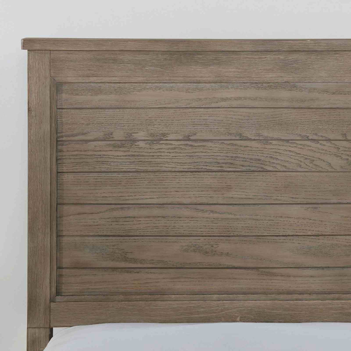 Vevey Wire-Brushed Warm Gray Twin Bed