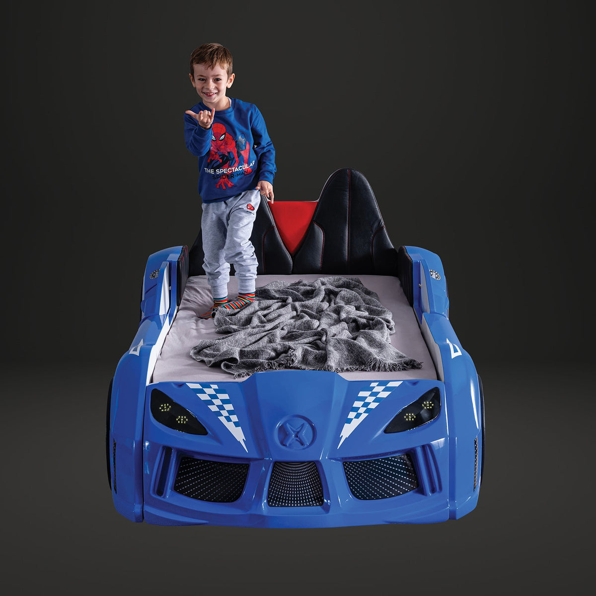 Trackster Blue Bed