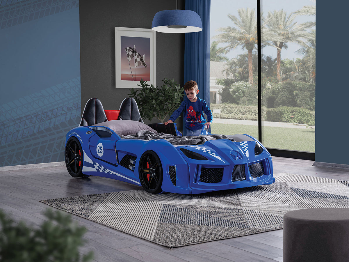 Trackster Blue Bed
