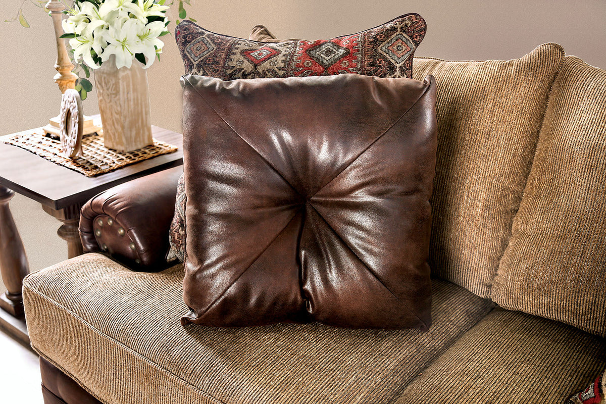 Fletcher Brown/Tan Transitional Living Room Set