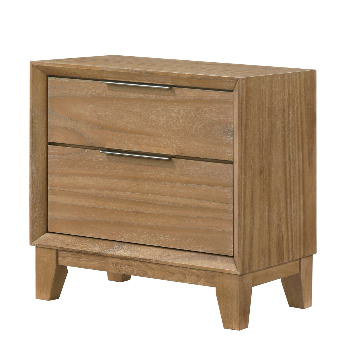 Florian Natural Wood Upholstered Storage Bedroom Set