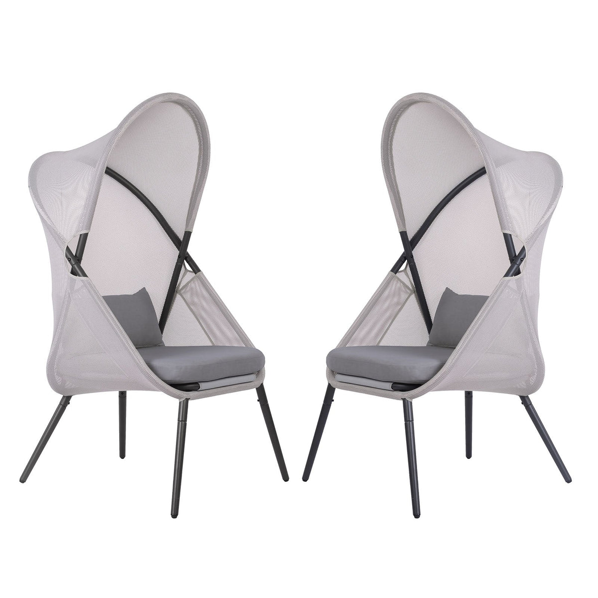 Alverta Light Gray Foldable Chair