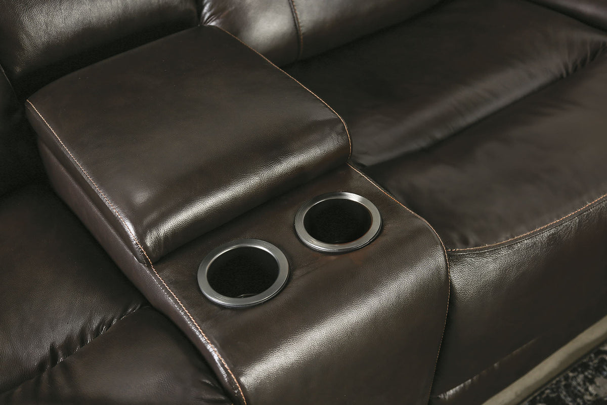 Gorgius Espresso Transitional Power Reclining Living Room Set