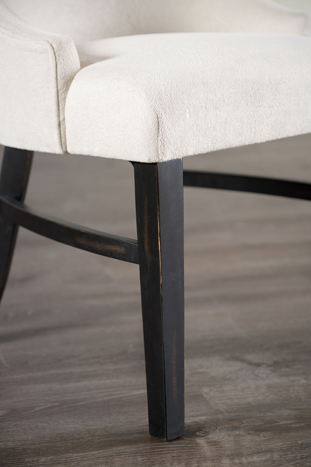 Gosport Black/Beige Arm Chair