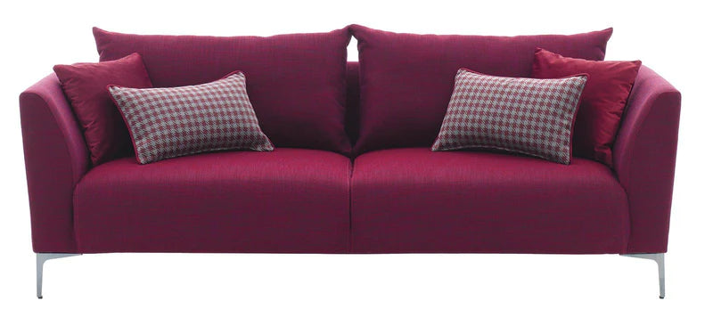 Gravity Exen Burgundy 3-Seater Sofa