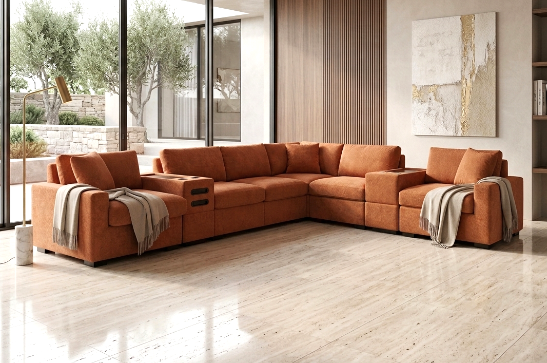 Ember Glow 8-Piece Modular Sectional - original manufacturer photo 4