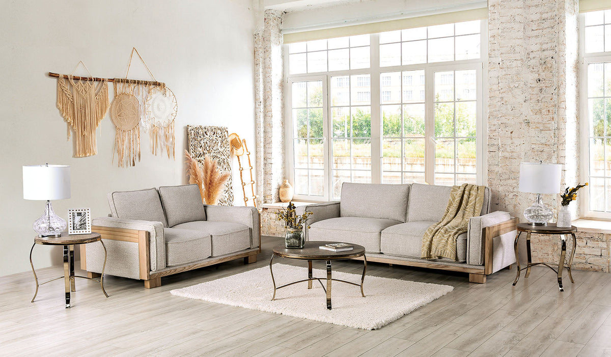 Harstad Light Brown/Natural Sofa