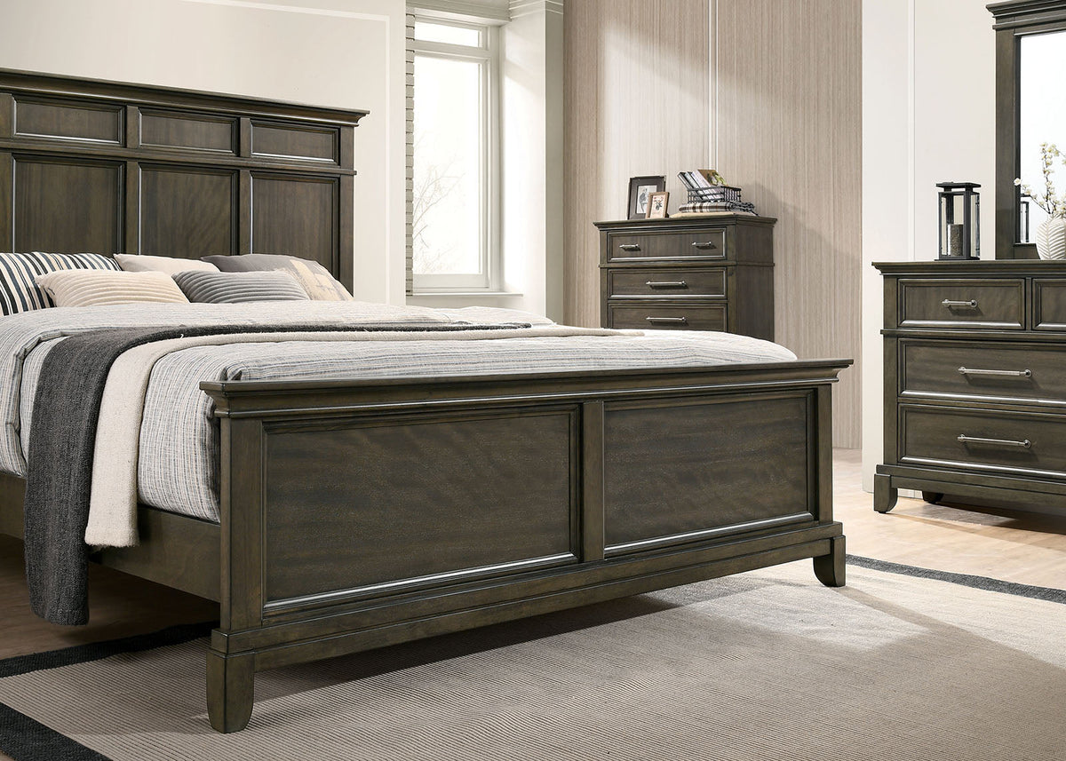 Houston Gray Traditional Bedroom Set