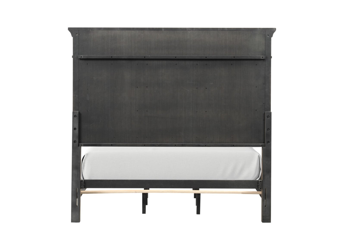 Huddersfield Dark Walnut Queen Panel Bed