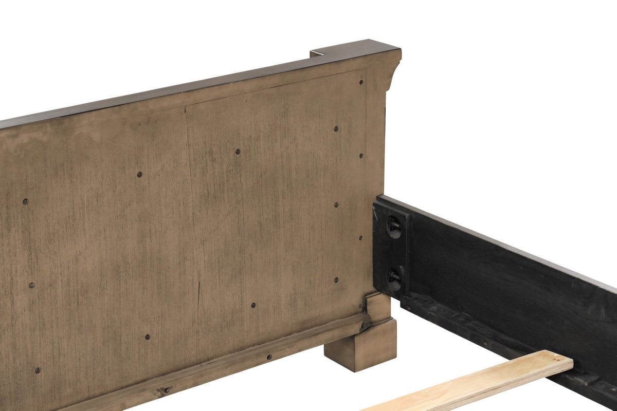 Huddersfield Dark Walnut Queen Panel Bed