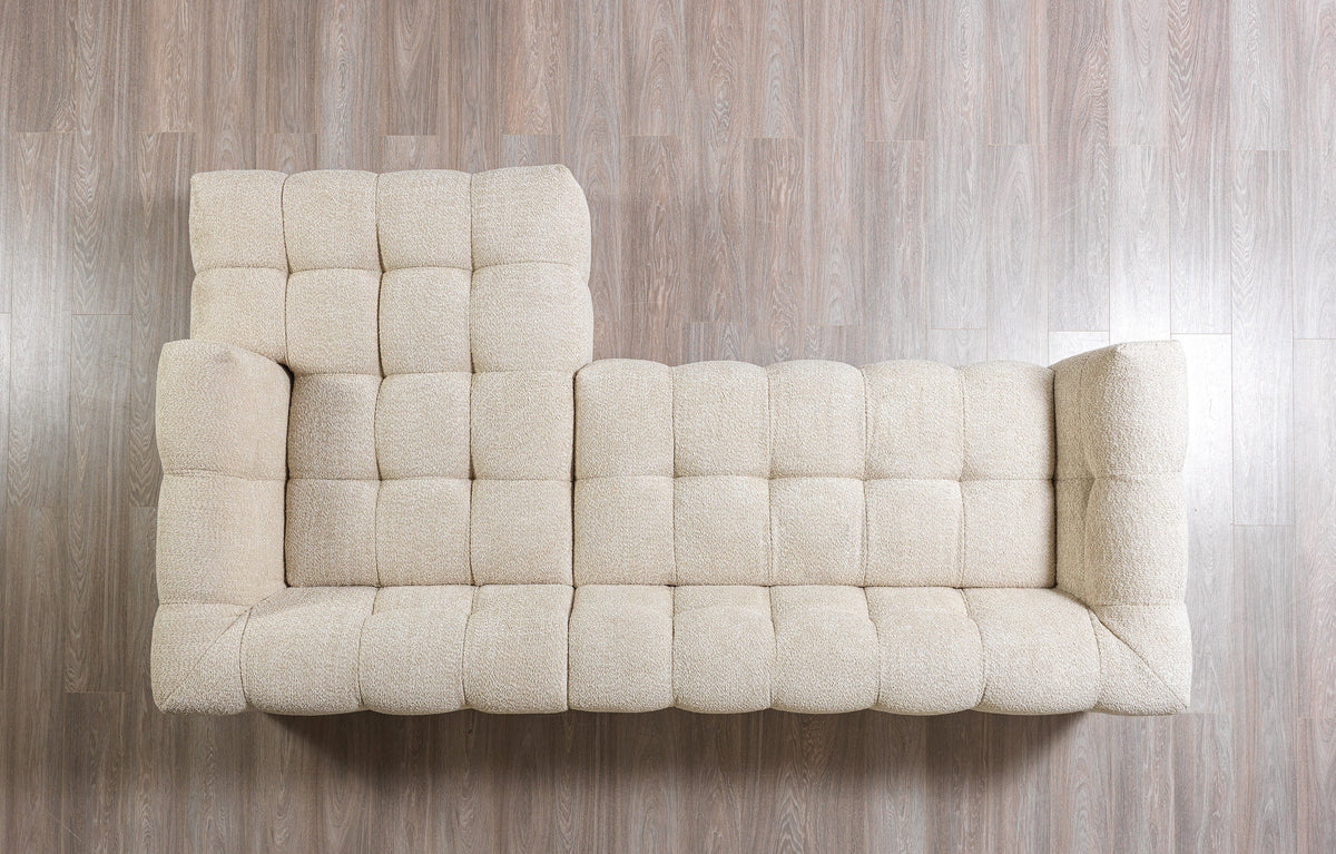 Ivy Sand Boucle RAF Chaise Sectional