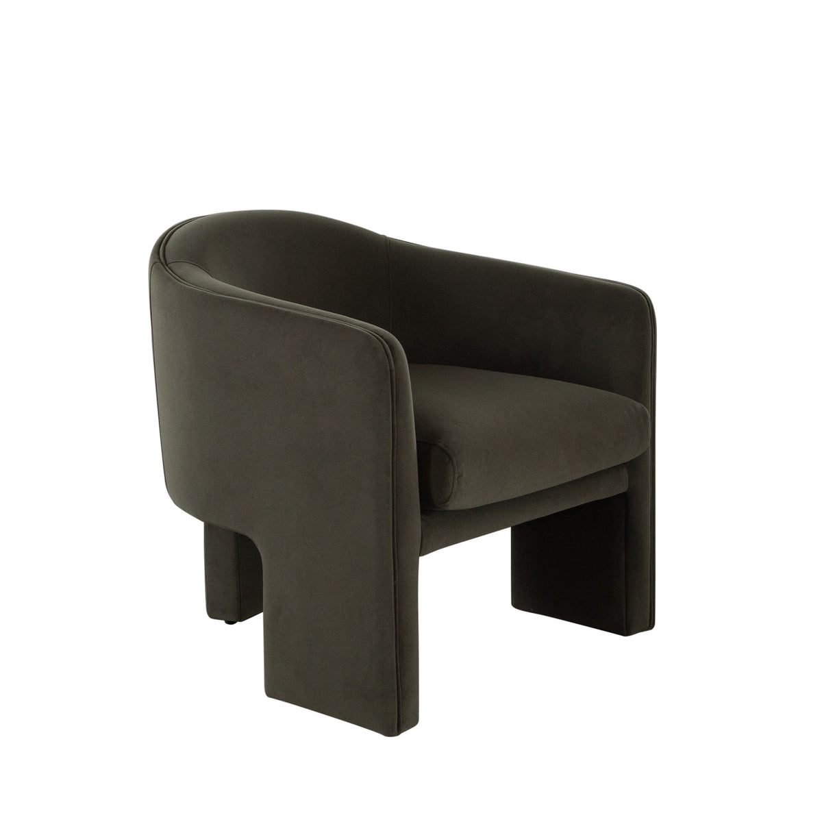 Leyah Accent Chair in Winter Moss Performance Velvet
