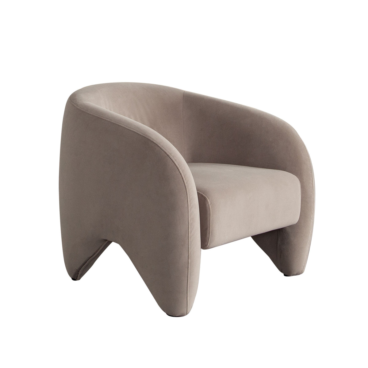 Link Accent Chair in Winter Mink Performance Velvet