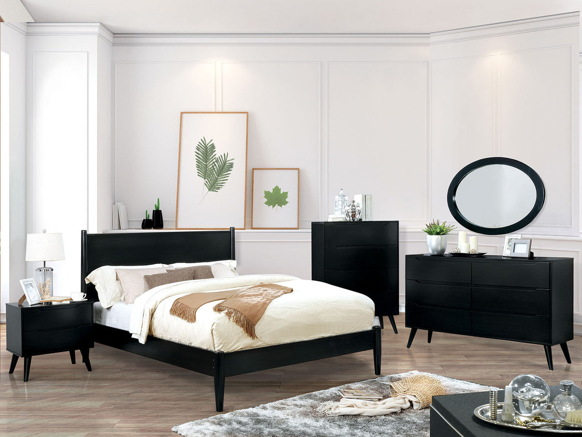 Lennart Black Queen Bed