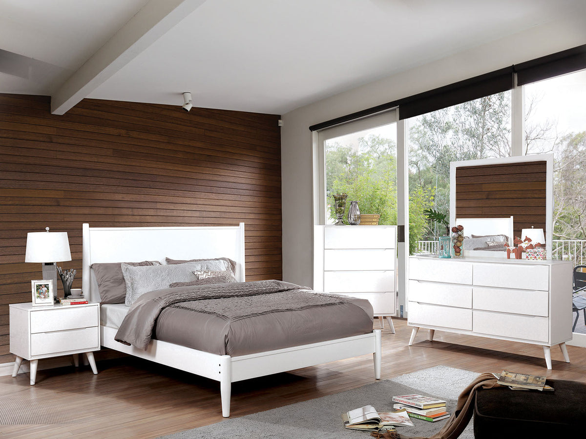 Lennart White Modern Bedroom Set