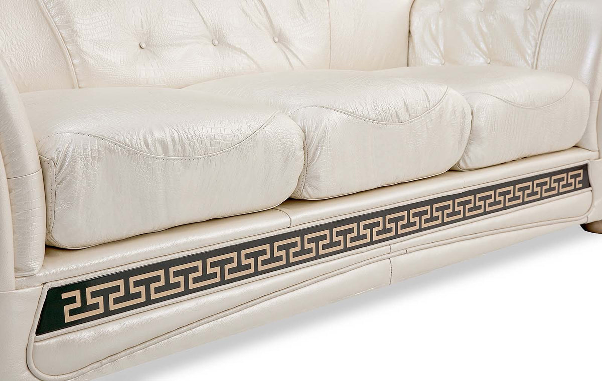 Apolo Pearl Italian Leather Sofa