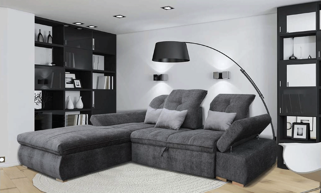 Estero Grey/Silver RAF Sectional
